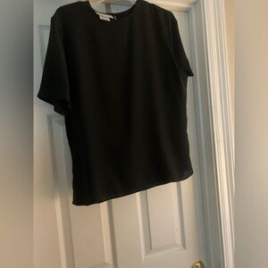 Classic Black silky style blouse.